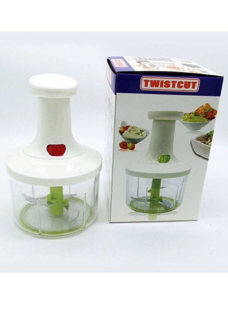 قطاعة خضروات يدوية، كسارة ثوم، مطحنة لحم، مفرمة طعام صغيرة، مطحنة لحم يدوية، ضغط يدوي - Image 3