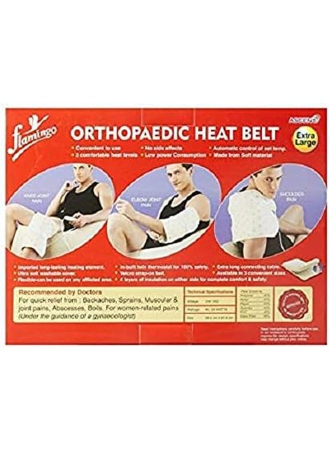 فلامنكو حزام Flamingo الحراري الكهربائي لتخفيف الآلام - دعم وعلاج فعال لمنطقة الظهر والبطن - مريح وعملي للاستخدام اليومي - Image 3