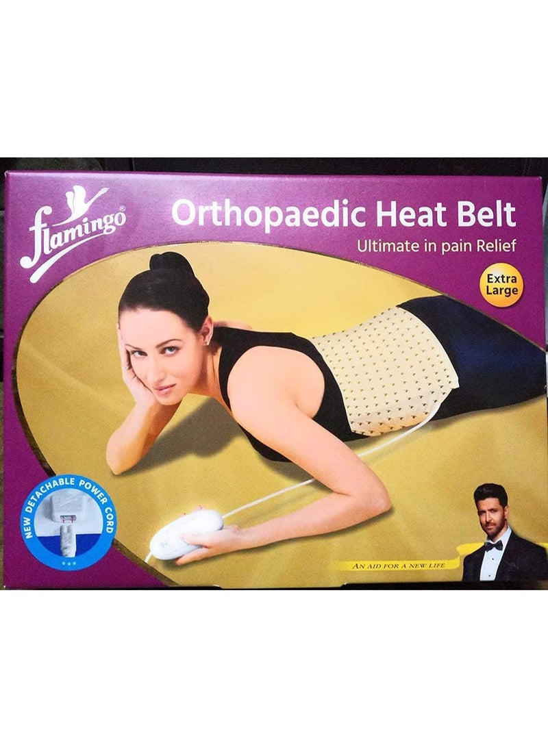 فلامنكو حزام Flamingo الحراري الكهربائي لتخفيف الآلام - دعم وعلاج فعال لمنطقة الظهر والبطن - مريح وعملي للاستخدام اليومي - Image 1