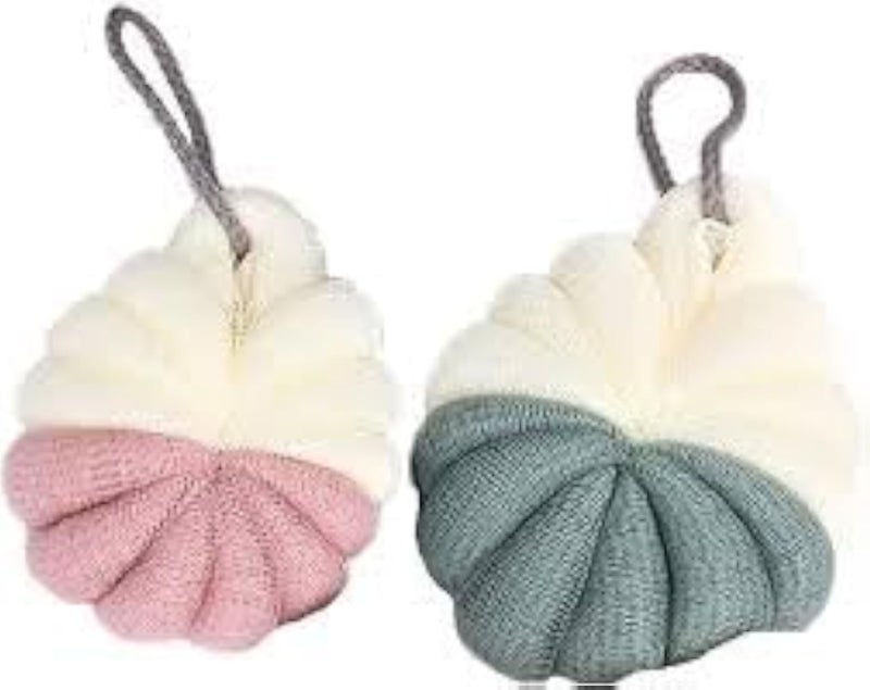 Random Bath Loofah Mesh Multicolor 2 Pieces