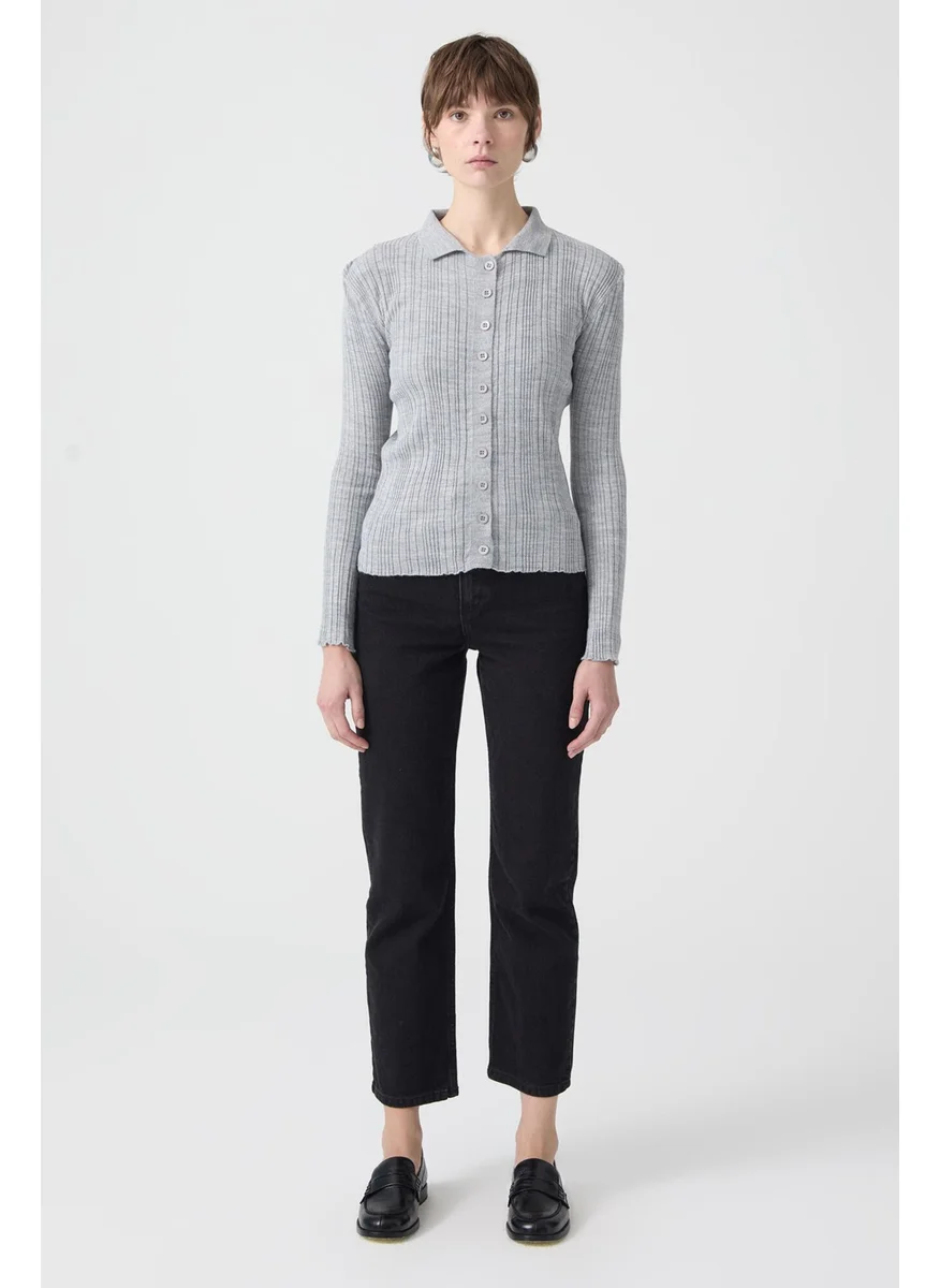 Touche Polo Neck Fine Knitwear Body