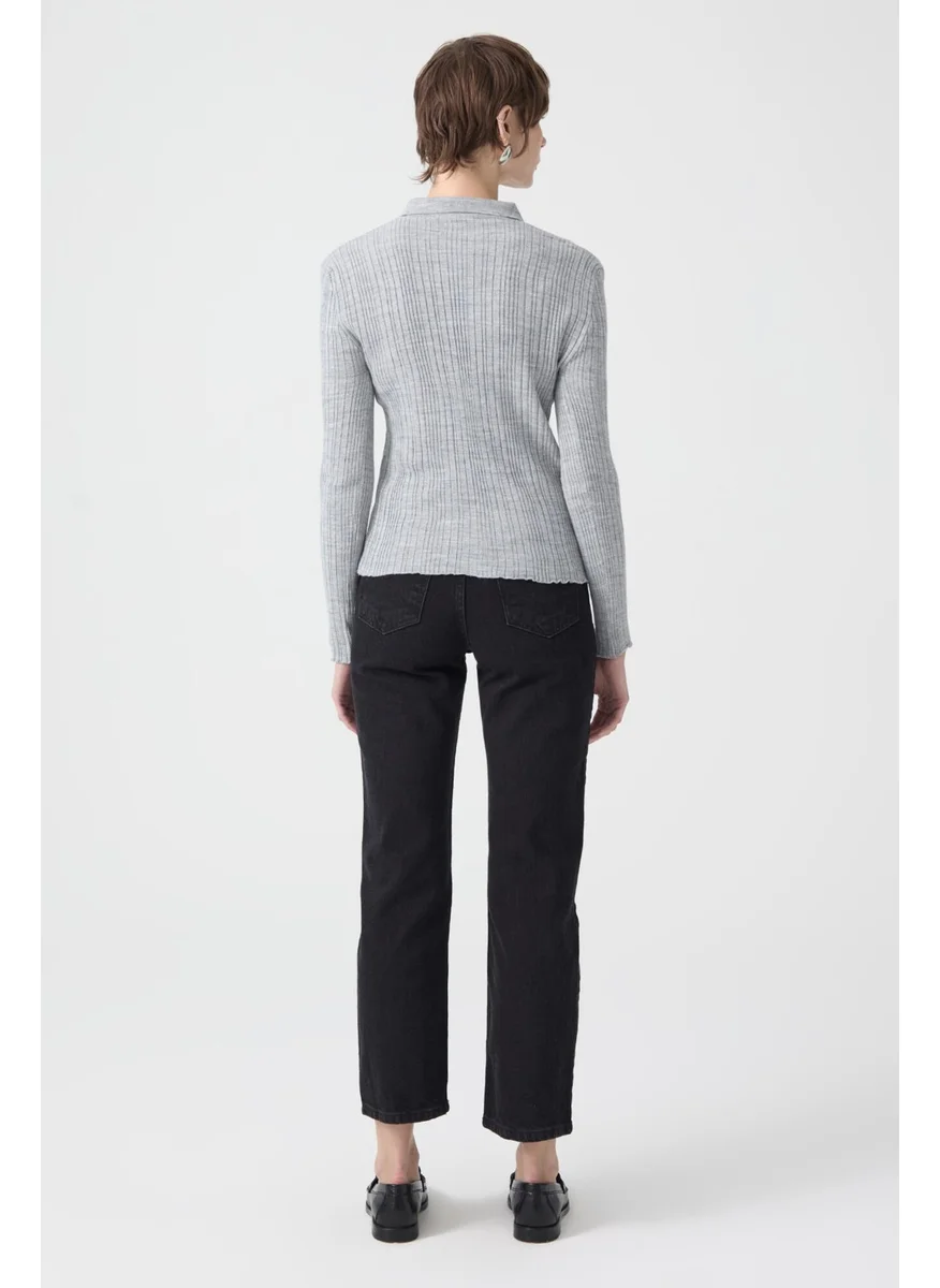 Touche Polo Neck Fine Knitwear Body