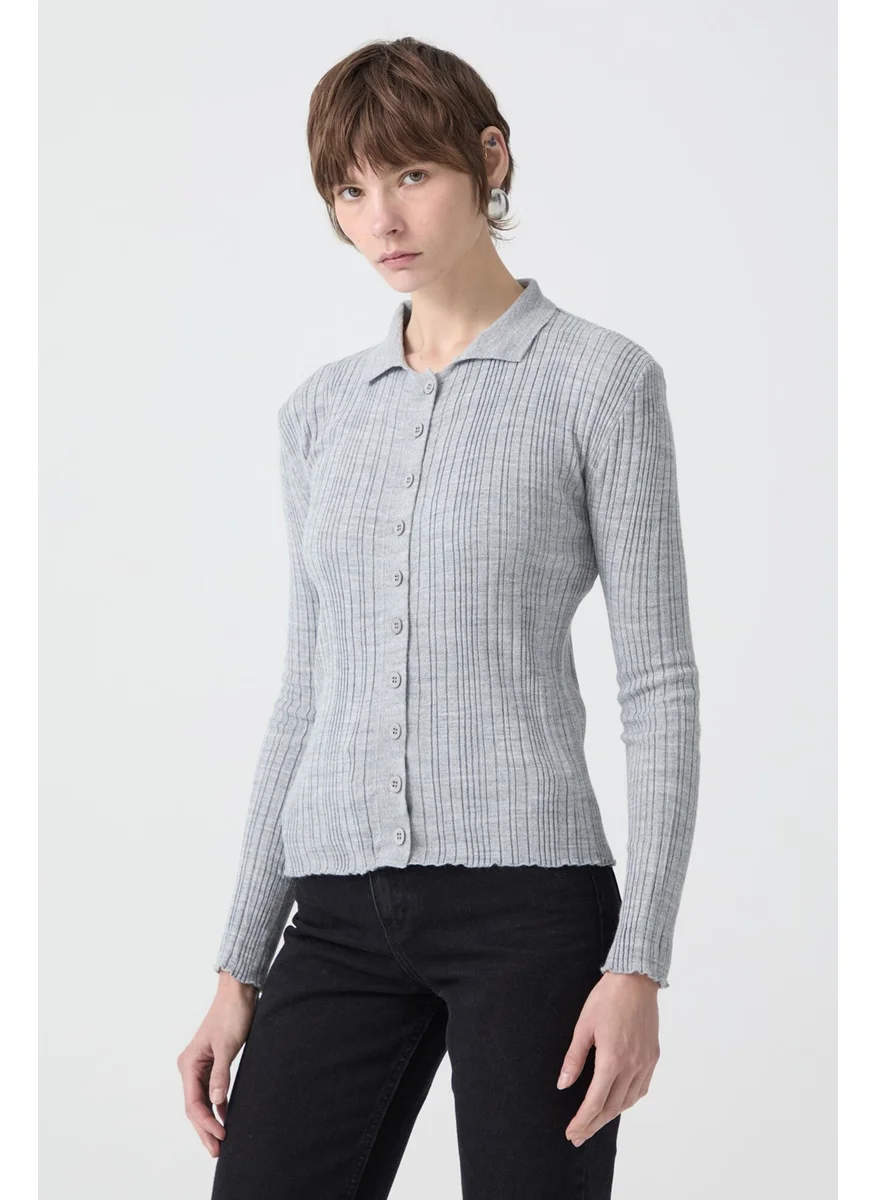 Touche Polo Neck Fine Knitwear Body