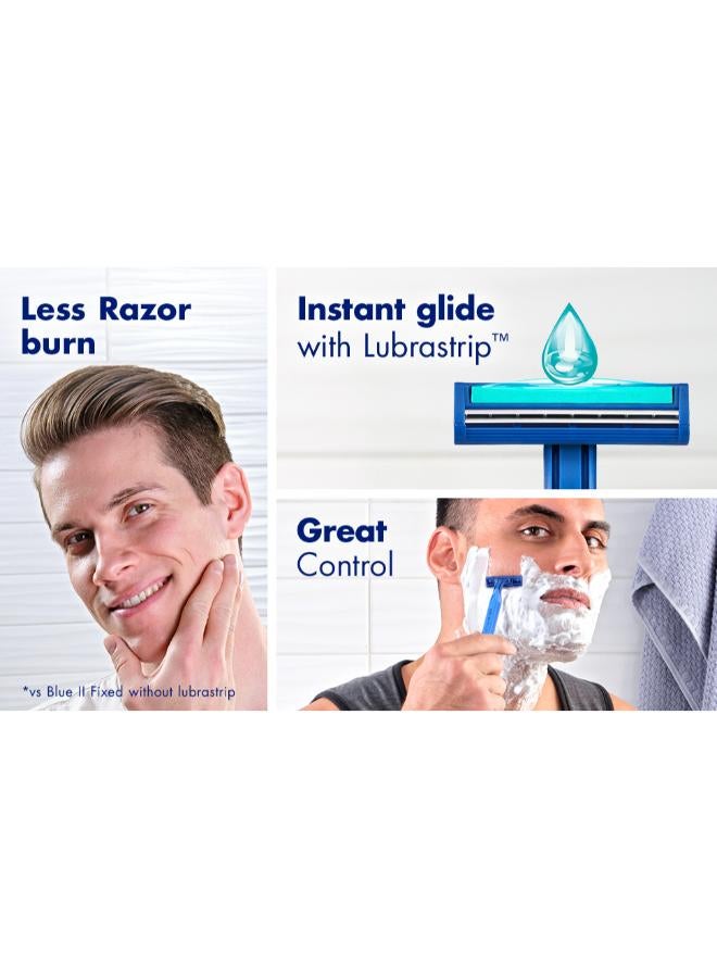 Gillette Pack Of 14 Blue II Plus Disposable Razor Set  - Image 5