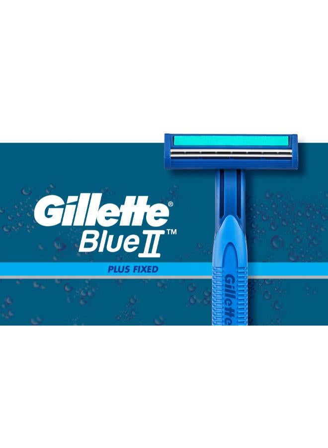 Gillette Pack Of 14 Blue II Plus Disposable Razor Set  - Image 2