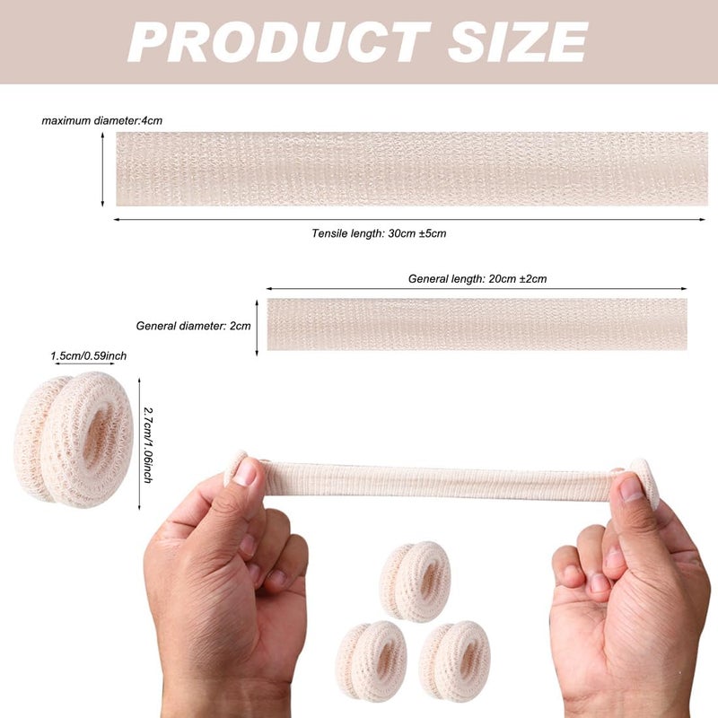 LINXIU 10Pcs Finger Bandage Fingertip Bandages Breathable Thumb Protector Skin Color Cotton Fingers Cots for Work Kitchen Garden - Image 2