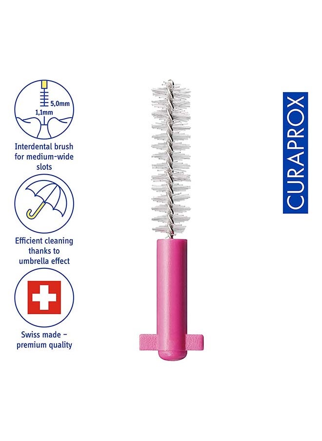 CURAPROX فرشاة أسنان بين الأسنان CPS 08 Prime Refill من Curaprox، باللون الوردي، 8 قطع - 8 × 0.8 مم - 3.2 مم فرشاة أسنان داخلية.  - Image 2