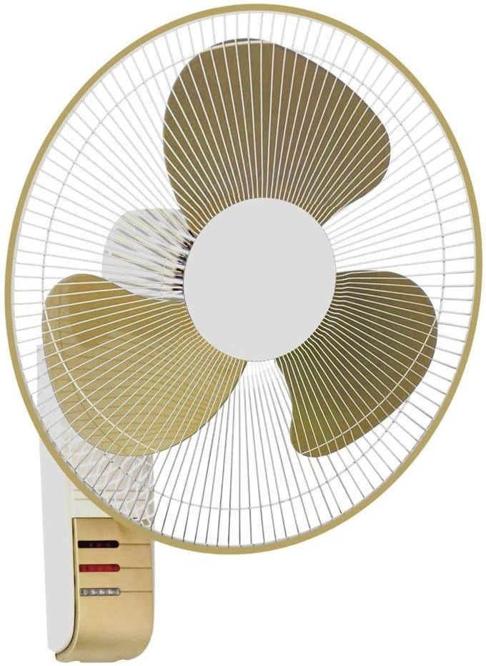 MODI 16 Inch Wall Fan with 3 speed 60w gold  - Image 1