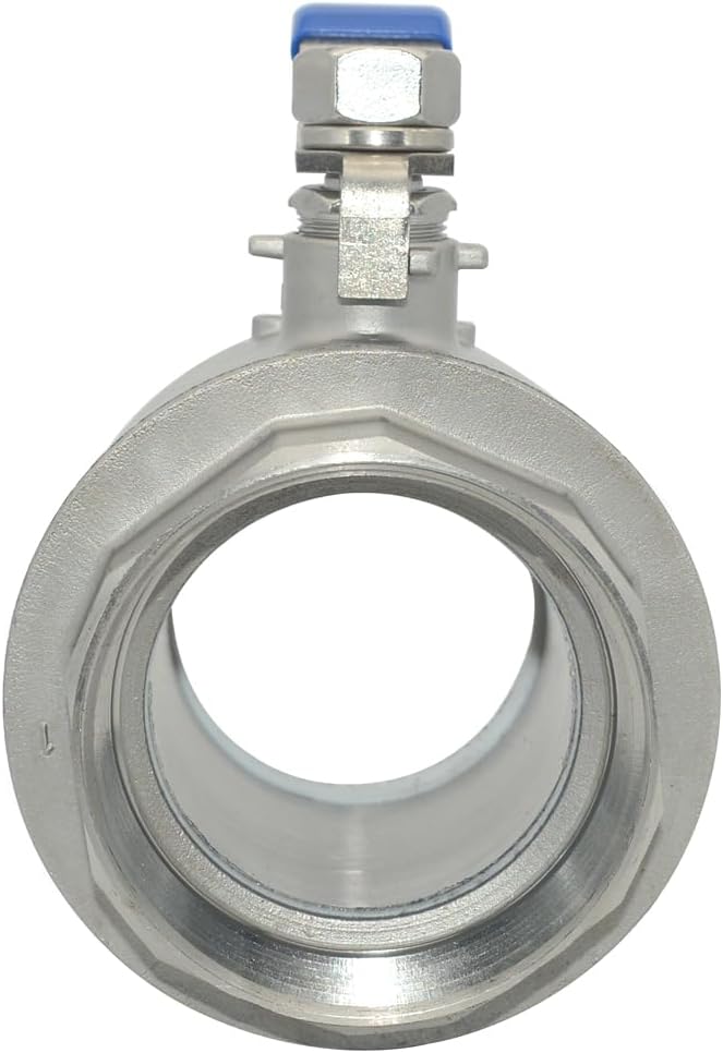 DAN SPEED 3" NPT Female 316 Stainless Steel Full Port Ball Valve with Vinyl Handle - Image 5