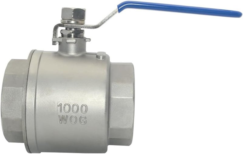 DAN SPEED 3" NPT Female 316 Stainless Steel Full Port Ball Valve with Vinyl Handle - Image 3
