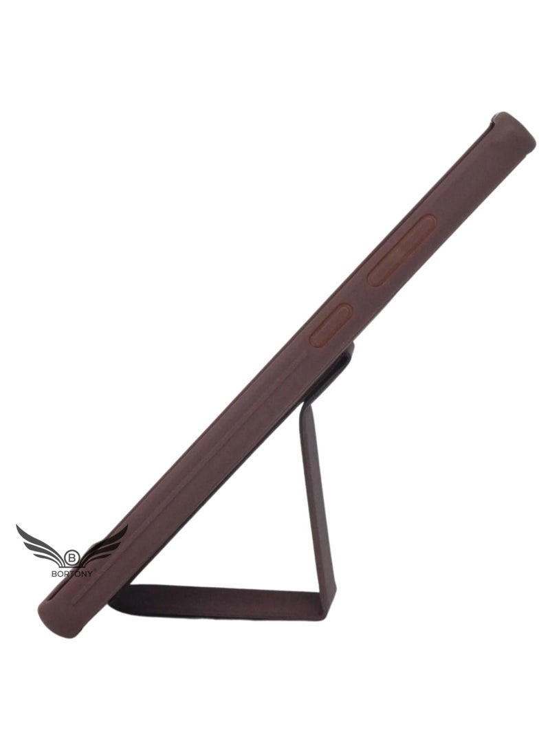 BORTONY Samsung Galaxy S22 Ultra Case Finger Grip Magnetic Stand Holder Silicone Protective Cover - Image 3