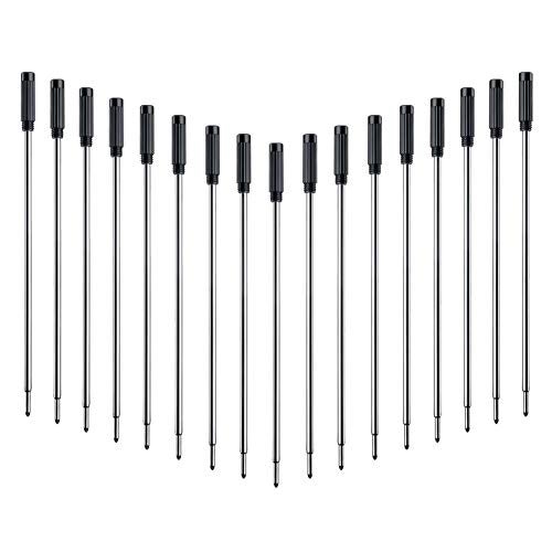 DunBong Black Ink Refill Pack of 5, Replaceable Ballpoint Pen Refills, Medium Point Metal Refill (Black) - Image 4