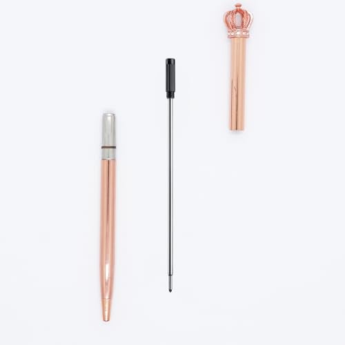 DunBong Black Ink Refill Pack of 5, Replaceable Ballpoint Pen Refills, Medium Point Metal Refill (Black) - Image 5