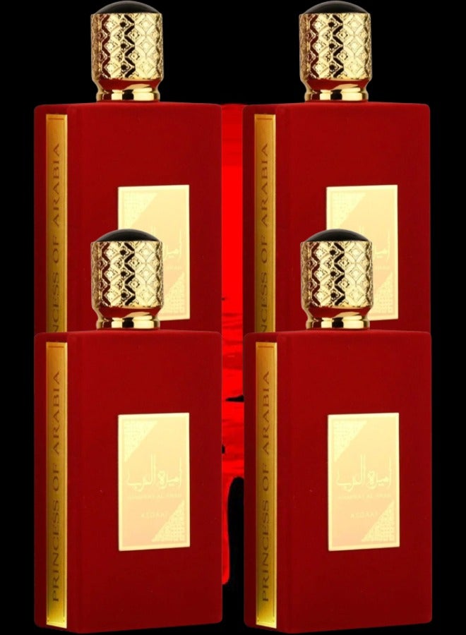 Asafee 4 Pieces Ameerat Al Arab Perfume 100ml EDP - Image 1