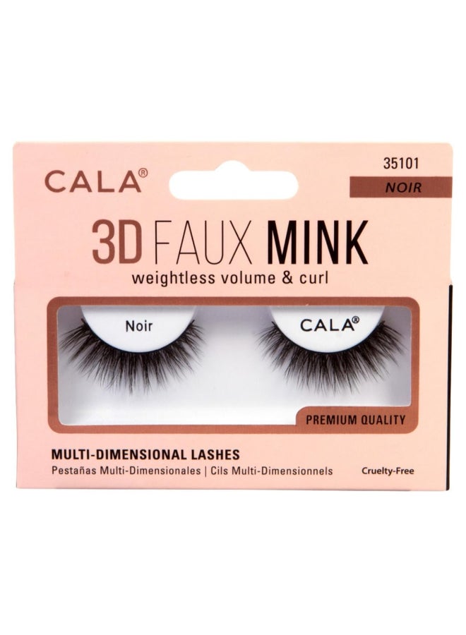 CALA 3D FAUX MINK LASHES NOIR - Image 2