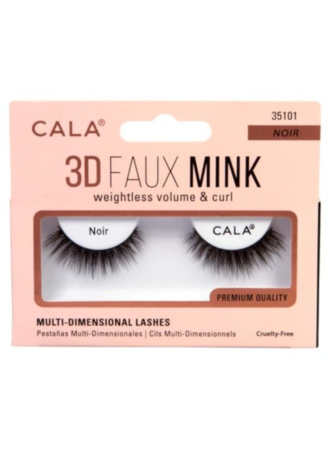 CALA 3D FAUX MINK LASHES NOIR - Image 1