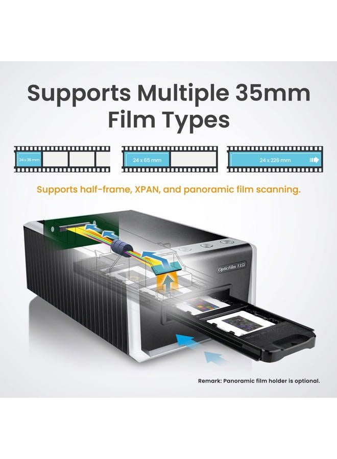 Plustek OpticFilm 135i - Automatic Film & Slide Scanner, Batch converts 35mm Slides & Film Negatives, Support 3rd Party Editing Software Export with 7200 dpi Resolution and Infrared Dust/Scratch Remo… - Image 3