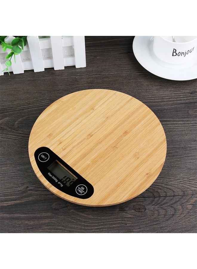 MITOYO Bamboo Electronic Weigher - Digital Food Scale - Highly Accurate - Kitchen Measuring Tools - 5KG  - Image 2