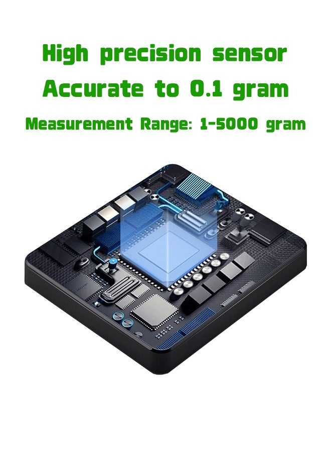 MITOYO Bamboo Electronic Weigher - Digital Food Scale - Highly Accurate - Kitchen Measuring Tools - 5KG  - Image 5