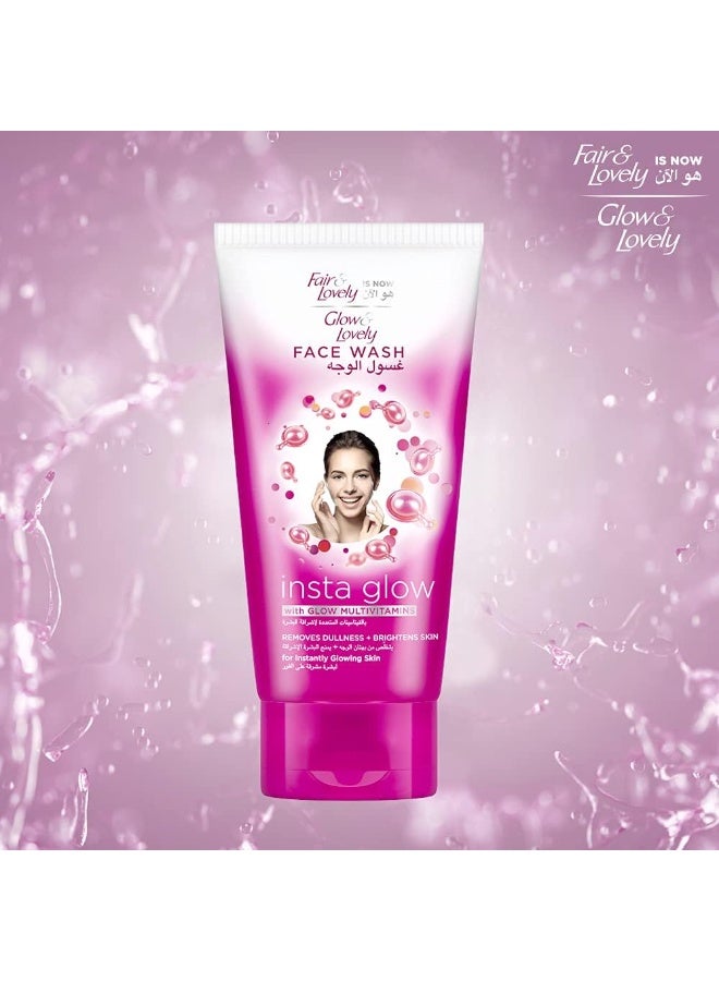 Glow & Lovely Face Wash with Glow Multivitamins, Insta glow to remove dullness & brighten the skin, 150ml - Image 1