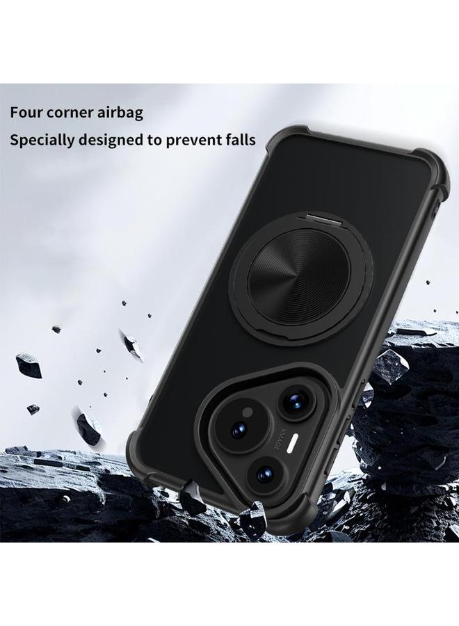 Zaboon Case For Huawei Pura 70 Pro CD Texture 360 Degree Rotating Holder MagSafe Phone Case - Image 4