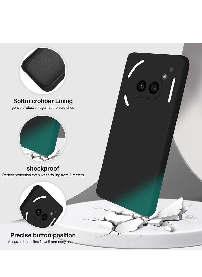 Generic Nothing Phone 2A Case Cover Silky Full Body Silicone Case with Microfiber Lining Shockproof Protective Cover for Nothing Phone 2A 6.7-inch  - Image 3