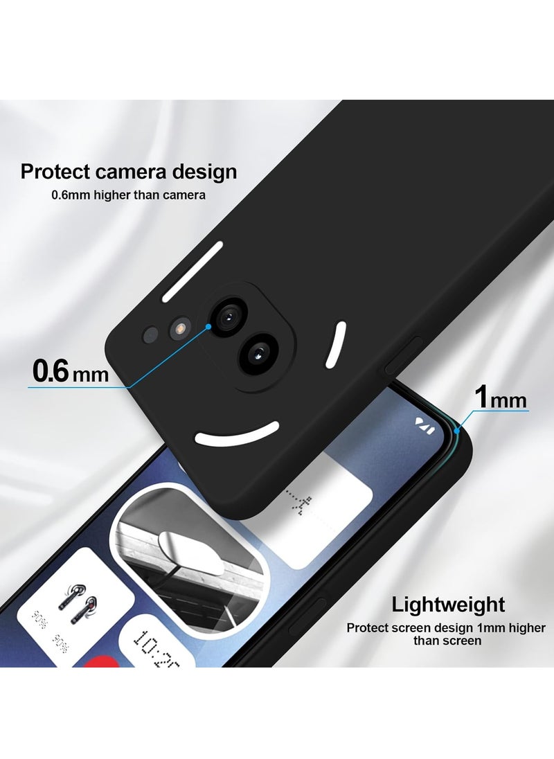 Generic Nothing Phone 2A Case Cover Silky Full Body Silicone Case with Microfiber Lining Shockproof Protective Cover for Nothing Phone 2A 6.7-inch  - Image 4