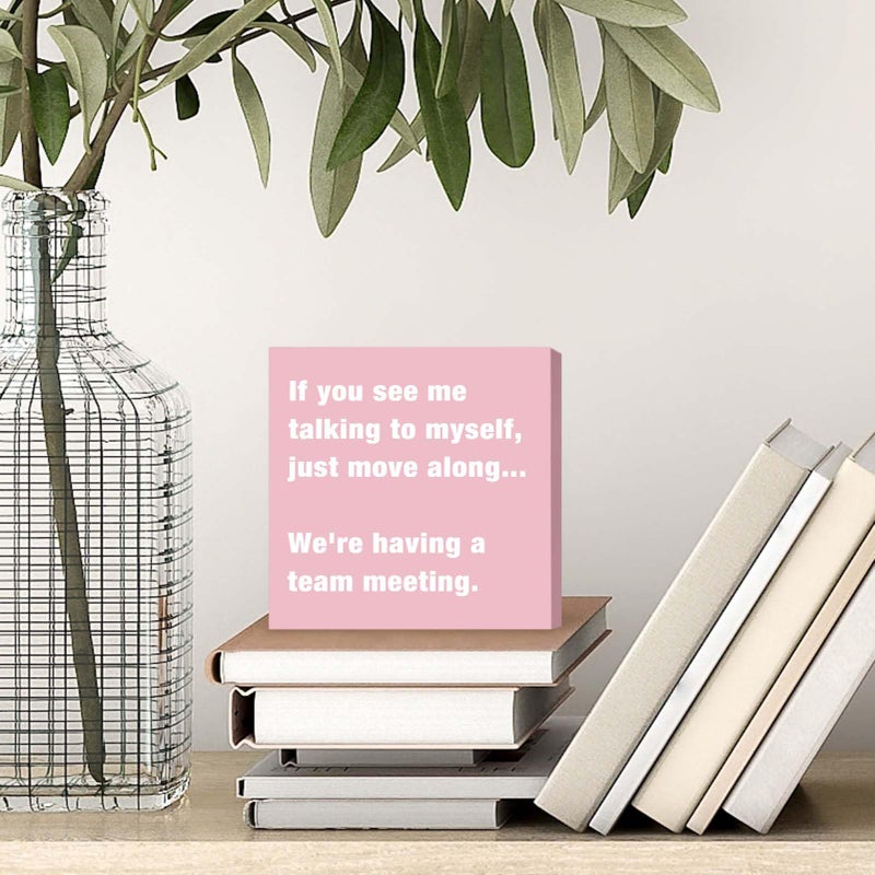 TAGDANK Pink Cubicle Decorations Office Desk Decor Accessories for Women Cute Office Cubicle Decor Pink Gifts for Women Coworker Friends Female Funny Sign Decorations - Image 4
