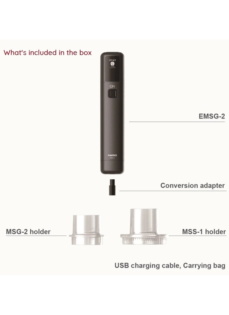 Hario Electro Solo Mobile Mill Stick, Portable Electric Attachment for Smart G Coffee Mill Hand Grinder, USB Rechargeable  - Image 4
