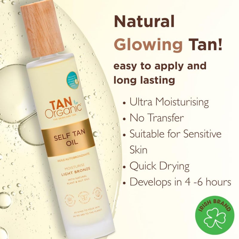 TANORGANIC زيت تان أورجانيك للتسمير الذاتي تان مزيف معتمد عضوي طبيعي نباتي 100 مل - Image 3