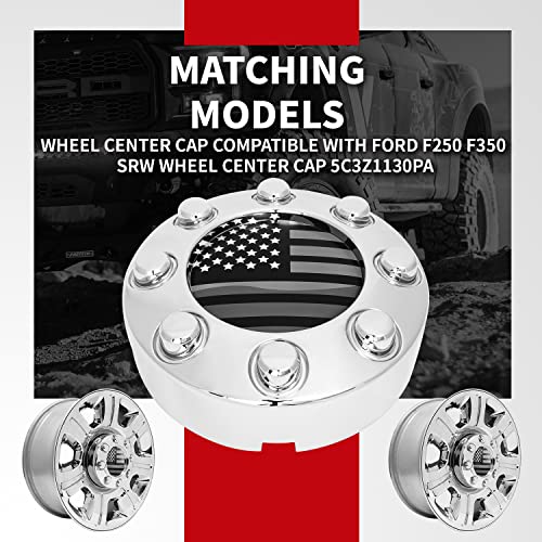 KitsPro أغطية مركز العجلات KitsPro لفورد F-250 F-350 SRW ريم 5C3Z-1130-PA بديل غطاء المحور، عبوة من 1 - Image 2