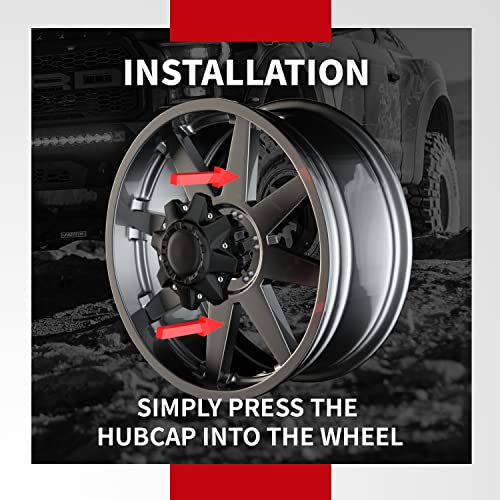 KitsPro أغطية مركز العجلات KitsPro لفورد F-250 F-350 SRW ريم 5C3Z-1130-PA بديل غطاء المحور، عبوة من 1 - Image 5