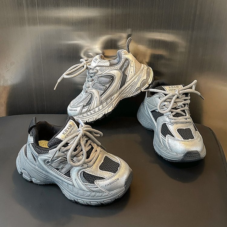 Genuine Leather Boys' Shoes 2025 New Children'S Sneaker Girls' Torre Shoes Students Light Running Shoes Trendy - Image 3