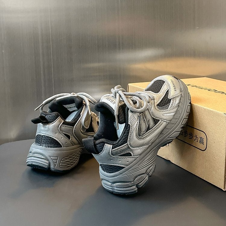 Genuine Leather Boys' Shoes 2025 New Children'S Sneaker Girls' Torre Shoes Students Light Running Shoes Trendy - Image 1