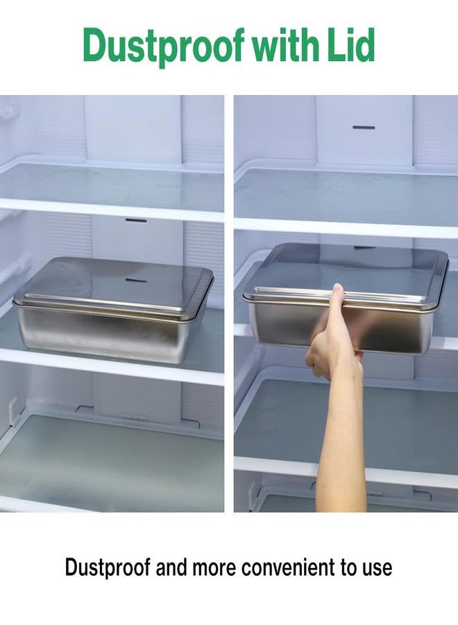 Japard Stainless Steel Seasoning Box with Lid, Food Storage Container with Tray Spice Organizer Jars, 6 Grids Spice Salt Sugar, Kitchen Utensils - Image 5