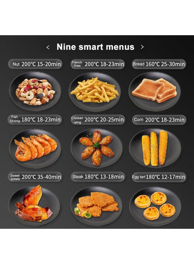 DubaiGallery Powerful Extra Large Air Fryer 15 Liter 2800W Digital Touch Panel 360 Air Frying Healthy Crispy Meals With Less Oil For Home Family Cooking Every Single Day Easy Fast Results - Image 5