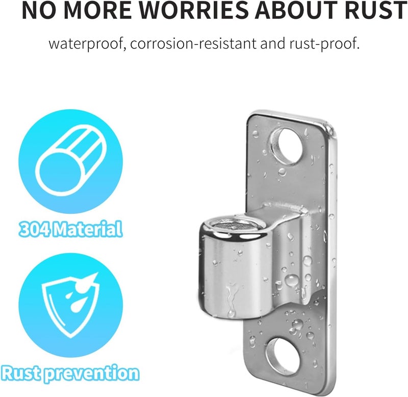 UCDOET Wall Mount Gate Hinge, Stainless Steel Gate Hinges Heavy Duty for Farm or Fence Gate, Fit 5/8'' Pin Chain Link Fence Gate Hinge-2Pcs（Not Screws） - Image 3
