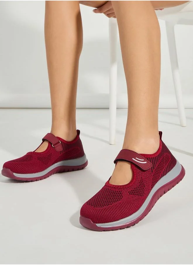Styli Mesh Design Strapped Casual Shoes