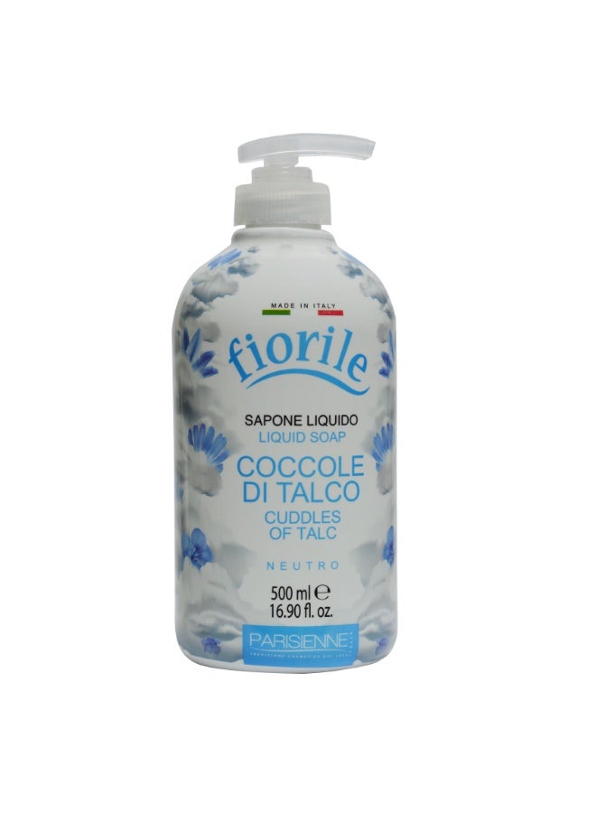 Fiorile Liquid Soap Talc 500ML | Nourishing & Moisturizing Hand Wash | Germ Protection & Deep Cleansing | Perfect for all skin types - Image 3
