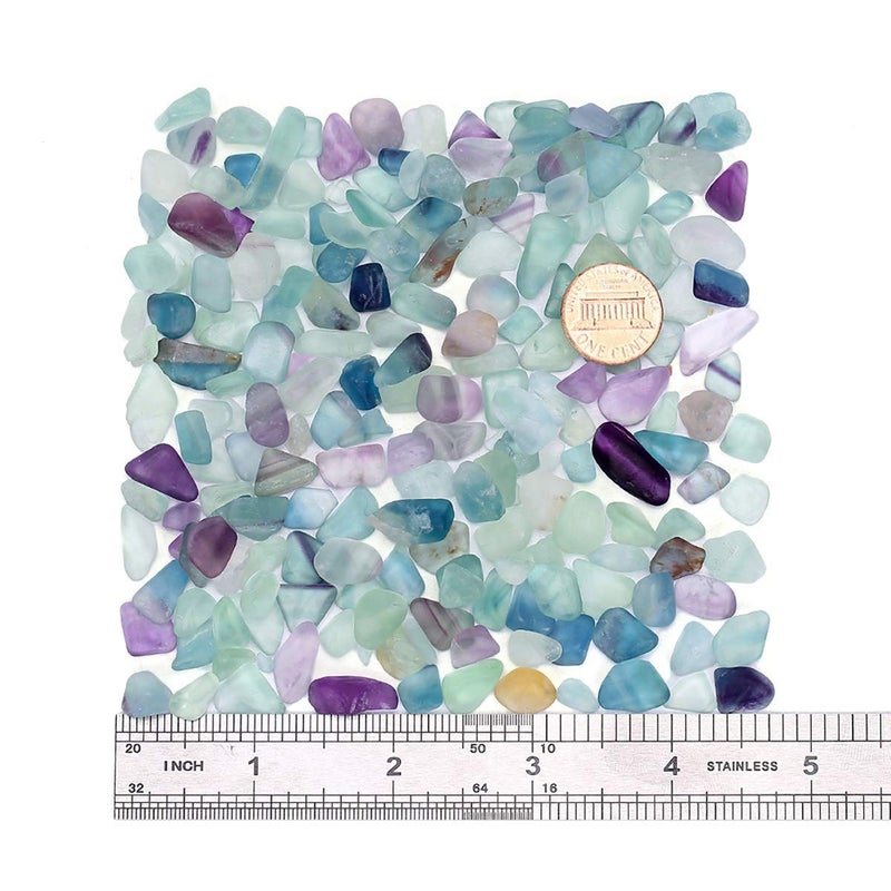 WAYBER Decorative Crystal Pebbles, 2 Lbs/920g (Fill 1.8 Cups) Natural Quartz Stones Aquarium Gravel Sea Glass Rock Sand for Vase Fillers/Fish Turtle Tank/Succulent Plants Decoration - Image 2