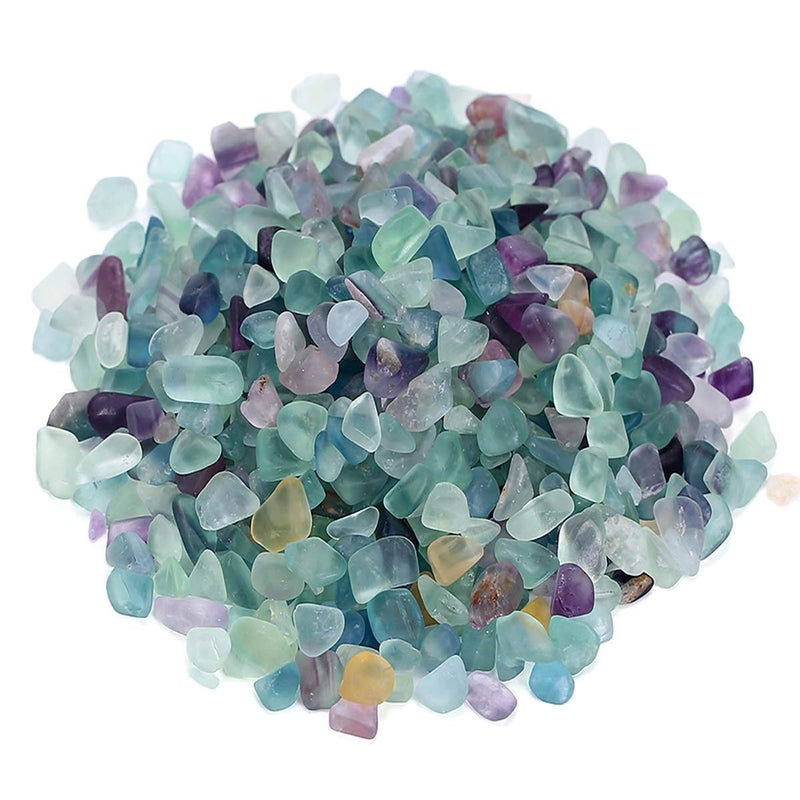 WAYBER Decorative Crystal Pebbles, 2 Lbs/920g (Fill 1.8 Cups) Natural Quartz Stones Aquarium Gravel Sea Glass Rock Sand for Vase Fillers/Fish Turtle Tank/Succulent Plants Decoration - Image 1