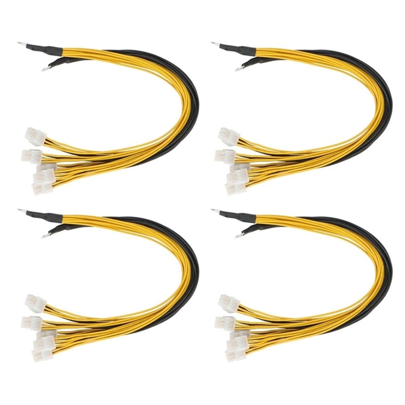 2 Pcs 6 Pin PCIe Power Supply Cable for Server Antminer S9 S9i Z9 P3 P5 Miner PSU - Image 2