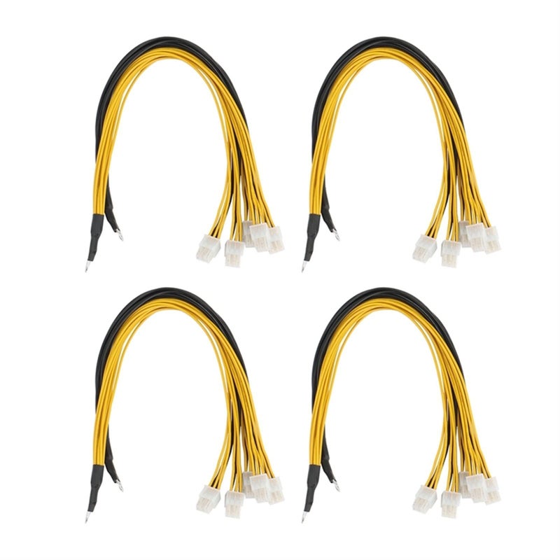 2 Pcs 6 Pin PCIe Power Supply Cable for Server Antminer S9 S9i Z9 P3 P5 Miner PSU - Image 3