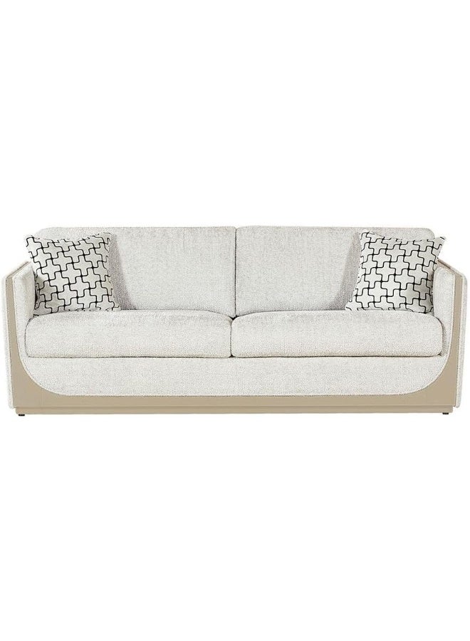Comfynest Comfynest Westeros 3Seater Fabric Sofa Champagne With 2Year Warranty 231X96X85Cm Multi Color - Image 1
