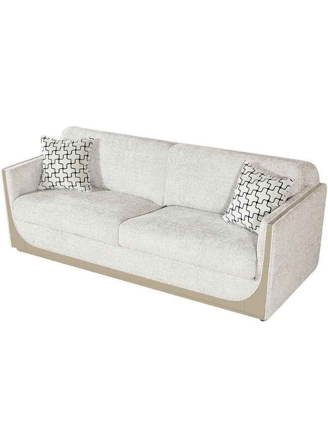 Comfynest Comfynest Westeros 3Seater Fabric Sofa Champagne With 2Year Warranty 231X96X85Cm Multi Color - Image 3