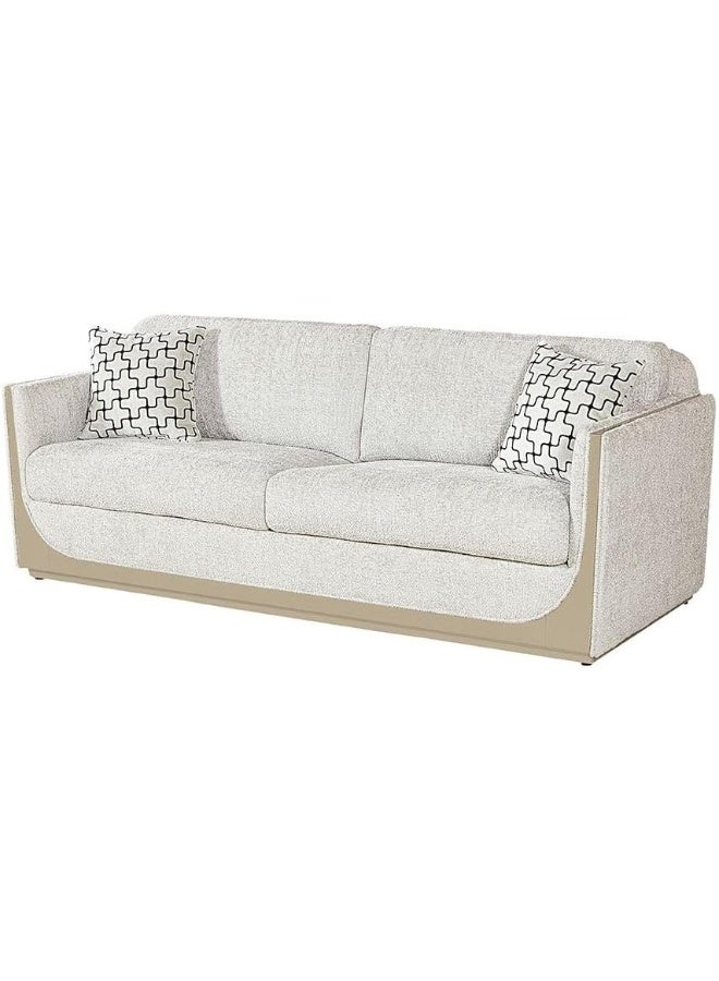 Comfynest Comfynest Westeros 3Seater Fabric Sofa Champagne With 2Year Warranty 231X96X85Cm Multi Color - Image 2