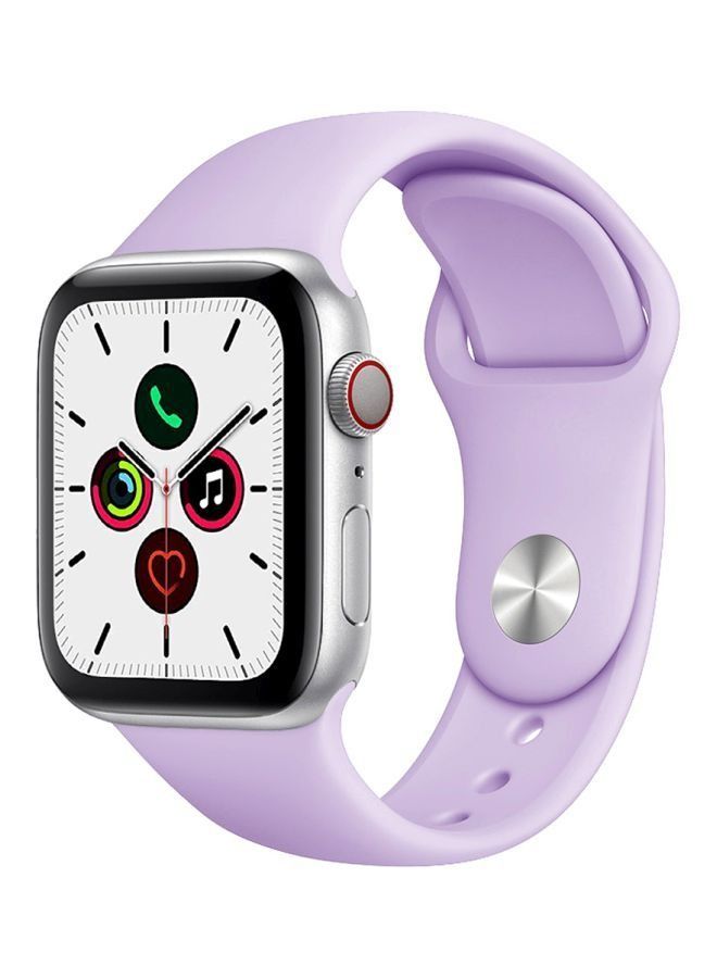 سوار بديل لساعة Apple Watch Series 5/6/7 42/44/45 ملم أرجواني فاتح - Image 1