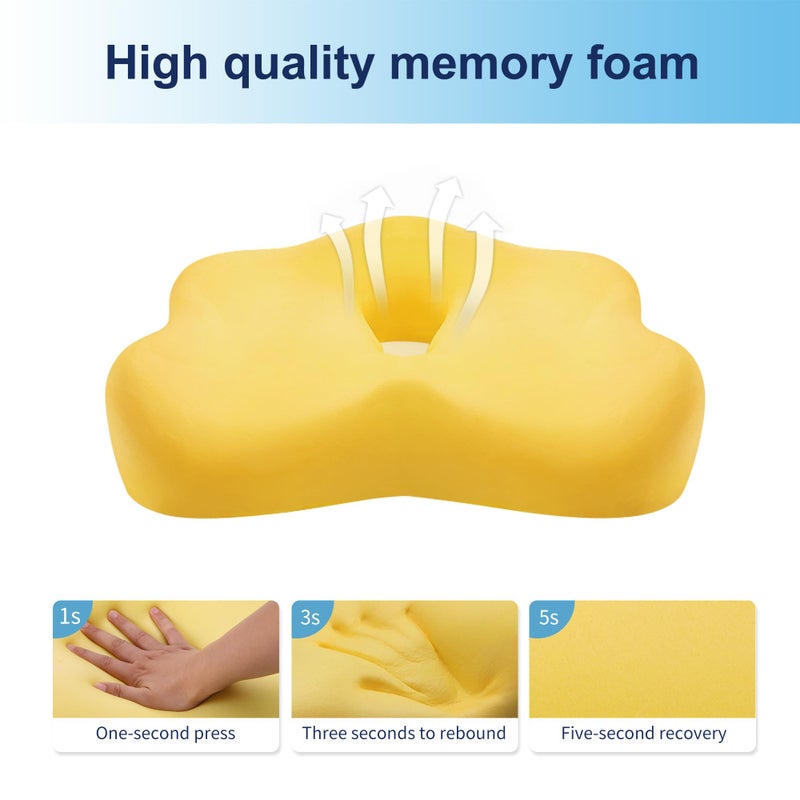 seeknow Ultimate Comfort Memory Foam Donut Cushion for Women/Men Donut Cushions for Sitting Postpartum Pillow Doughnut Pillow for Extra Large Size for Office Chair, Car, and Home Seating - Image 5