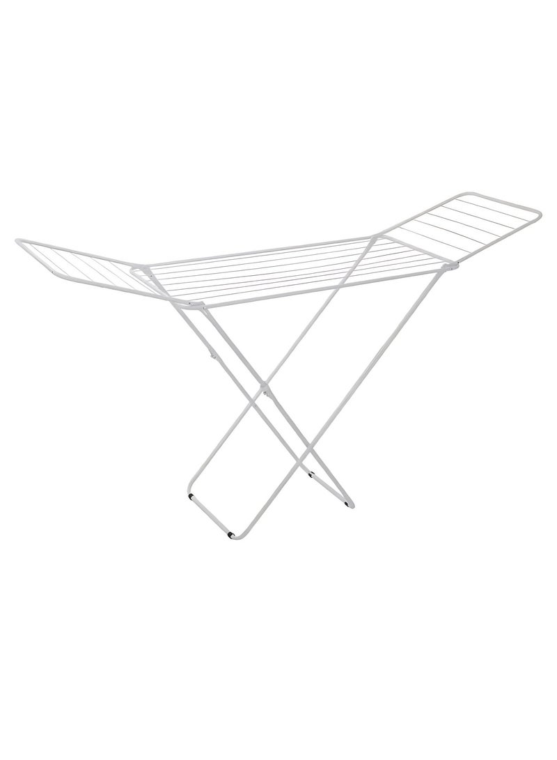 FEELINGS Swan Cloth Dryer Foldable & Adjustable with Butterfly Design for Indoor/Outdoor Use - White - Image 1