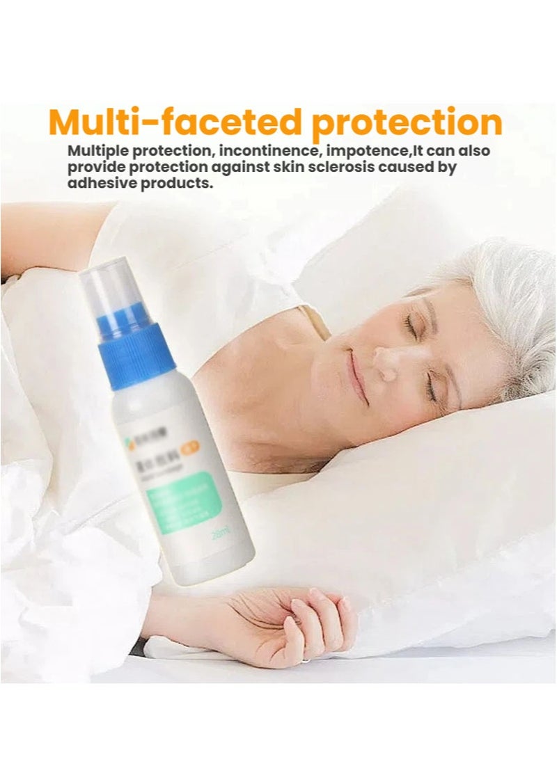 هالونهي ضمادة سائلة، غشاء سريع الجفاف، للعناية بالجروح الطبية وحماية بشرة الفغرة، مناسب للعناية بالجروح، وحماية بشرة الفغرة، والعناية ببشرة سلس البول لكبار السن (28 مل) - Image 4